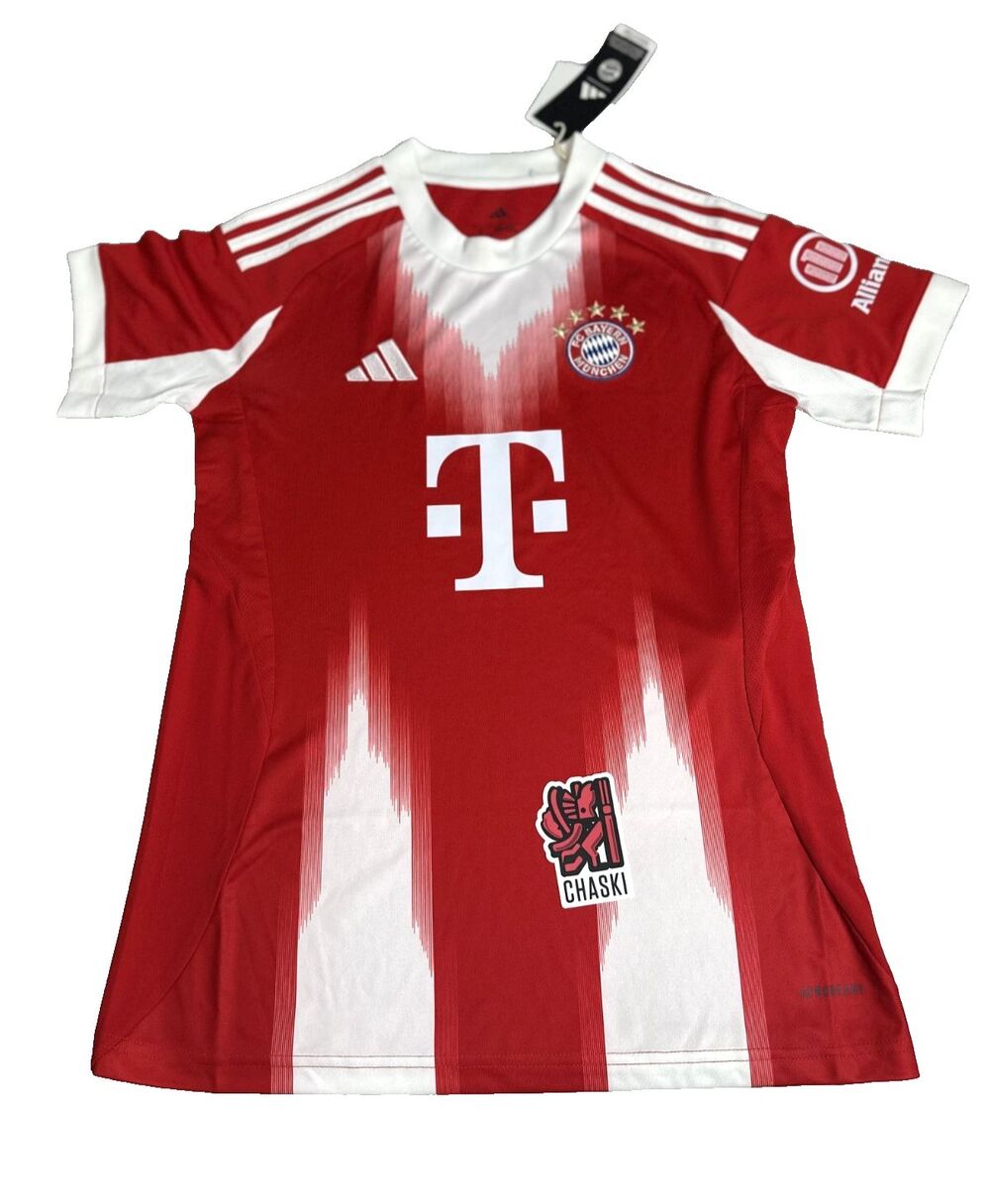 Adidas FC Bayern Munich Home Jersey germany 25/26 Red JN8514 Women's Small NEW